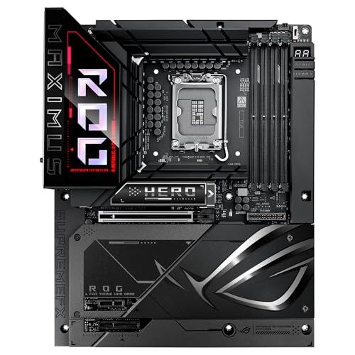 ASUS ROG Maximus Z890 Hero BTF - Placa Base Intel ATX, diseño de Conector Oculto, Ranura de Alta Potencia para gráfica, 22+1+2+2 etapas de Potencia, DDR5, PCIe 5.0 Compatible con GPU Next-Gen
