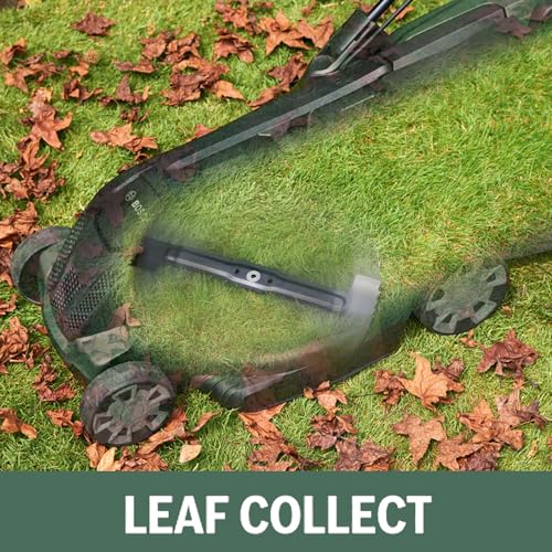 Bosch Cortacésped a batería UniversalRotak 36-560 (36 Volt, 2x Batería 2,0 Ah, Ancho de corte: 36cm, Superficies hasta 560 m², en Caja)