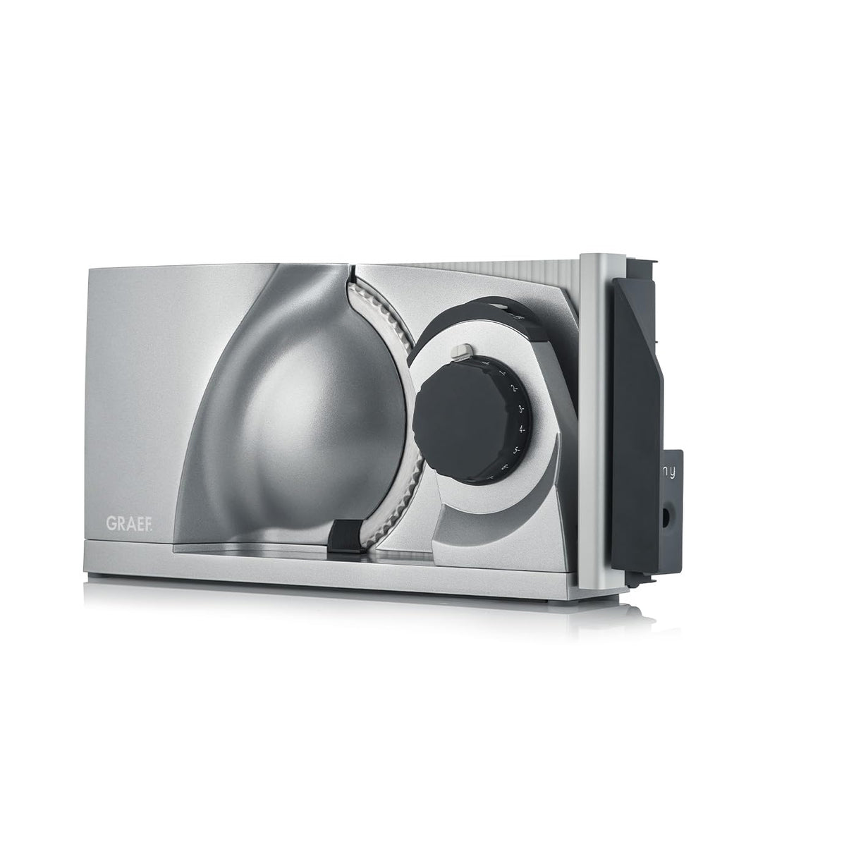 GRAEF MYtiny MT1000 - Cortadora plegable, 170 W, cuchilla Ø170 mm, metálica, corte 0-15 mm, pan, compacta, Made in Germany, plata