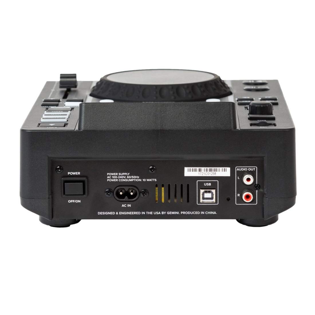 Lector CD Gemini MDJ-500 Slot MP3 USB Disp.LCD