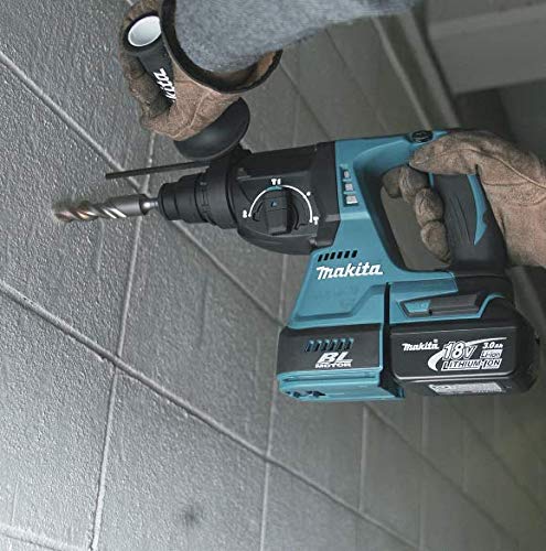 Makita DHR242ZJW - Taladro SDS + 18 V BL+DX06 3 FUNZ, 18 V, turquesa