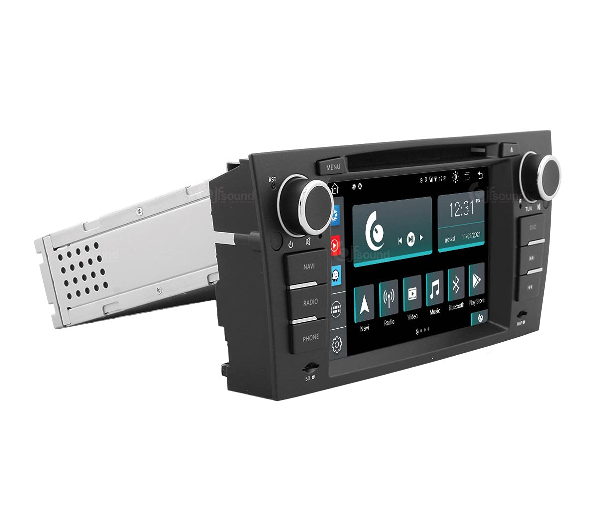 Autorradio de Ajuste Personalizado para BMW Serie 3 Android GPS Bluetooth WiFi Dab USB Pantalla táctil Full HD 7" procesador de 8 núcleos y comandos de Voz