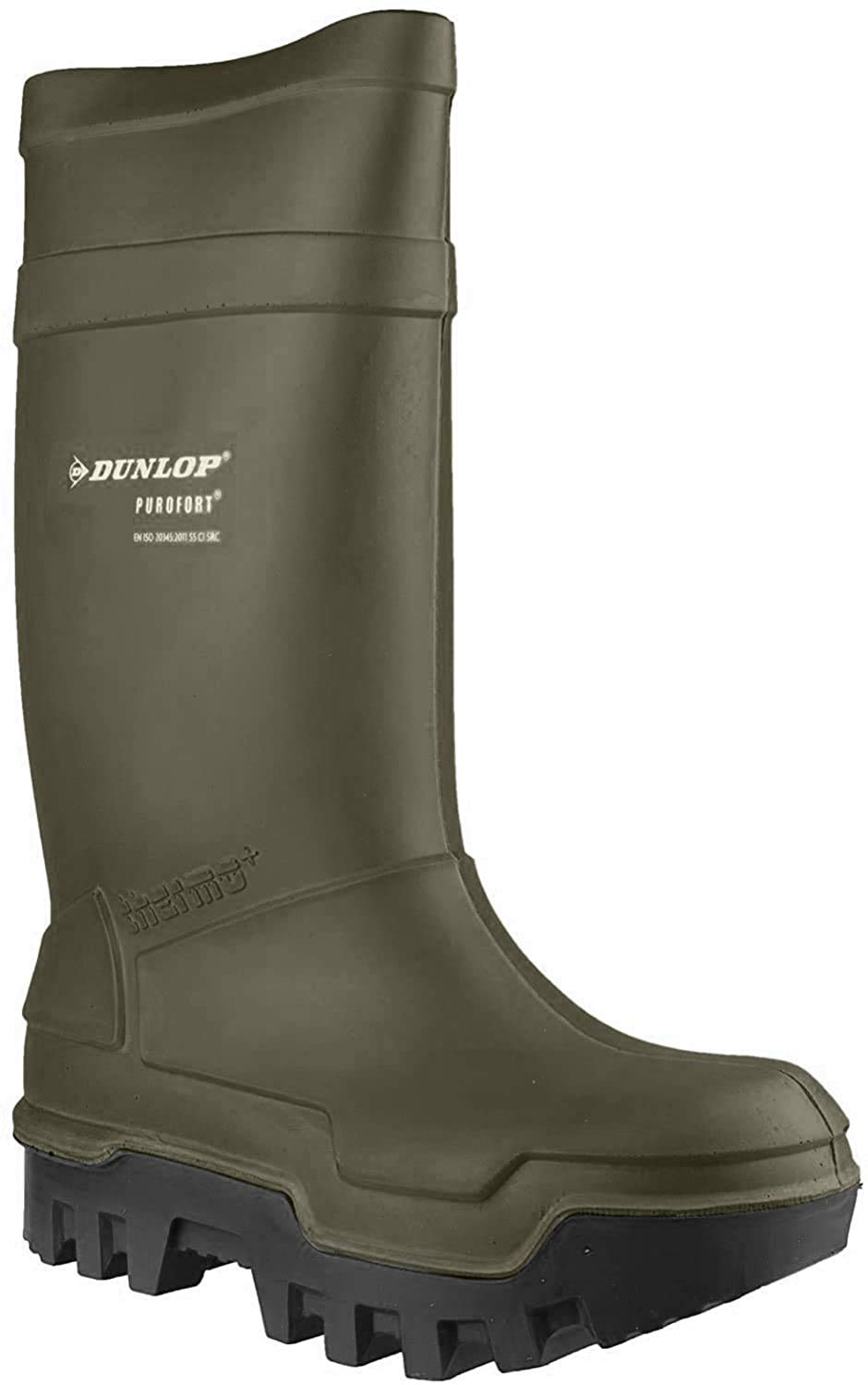Dunlop Protective Footwear, C662933, Purofort Thermo+ Full Safety, Verde Oscuro/Negro, Talla 43 EU