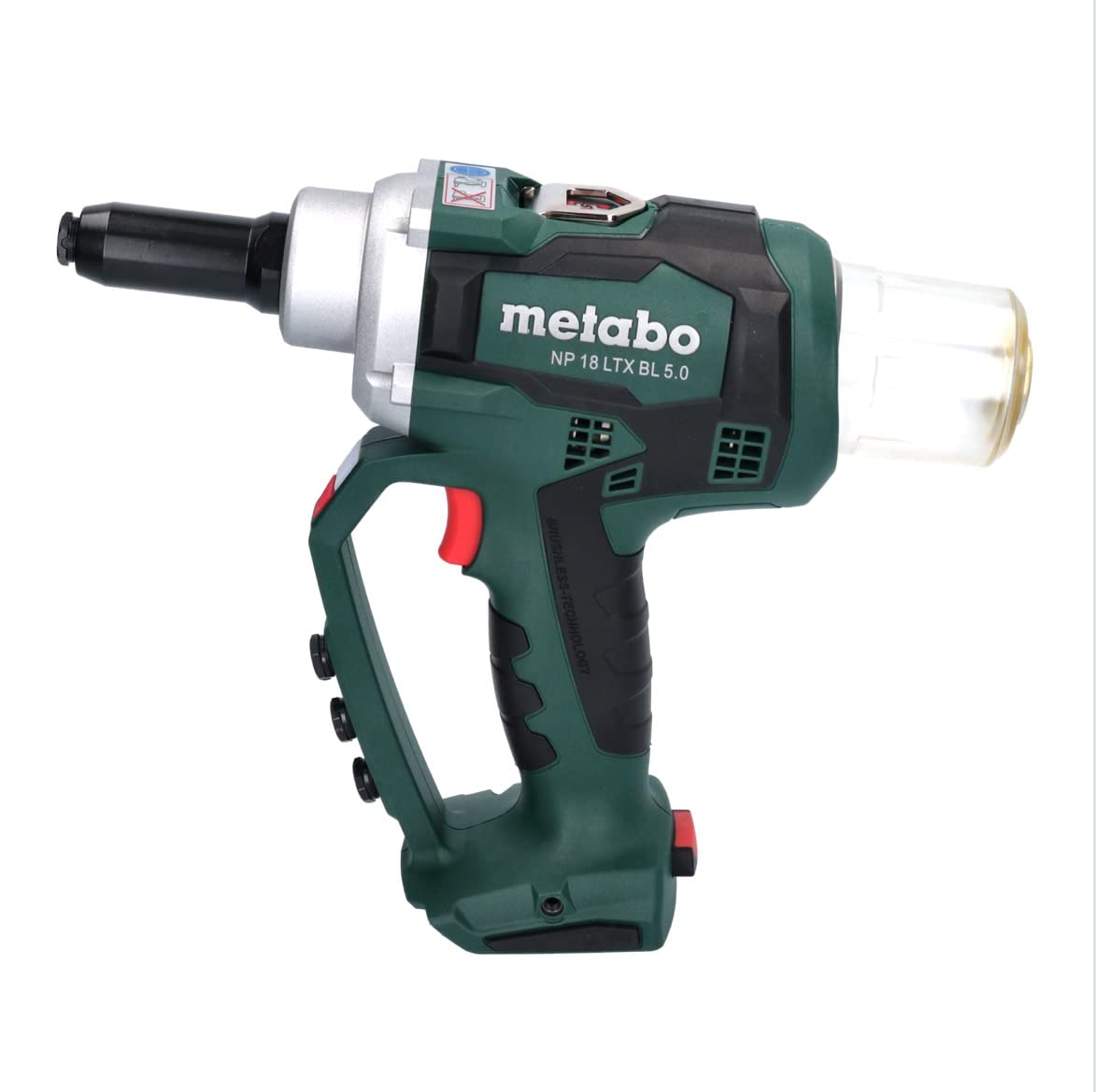 METABO 619002800 - Remachadora a bateria 18V / 2x LiHD 4,0 Ah Li-Ion NP 18 LTX BL 5.0 con maletin MetaLoc