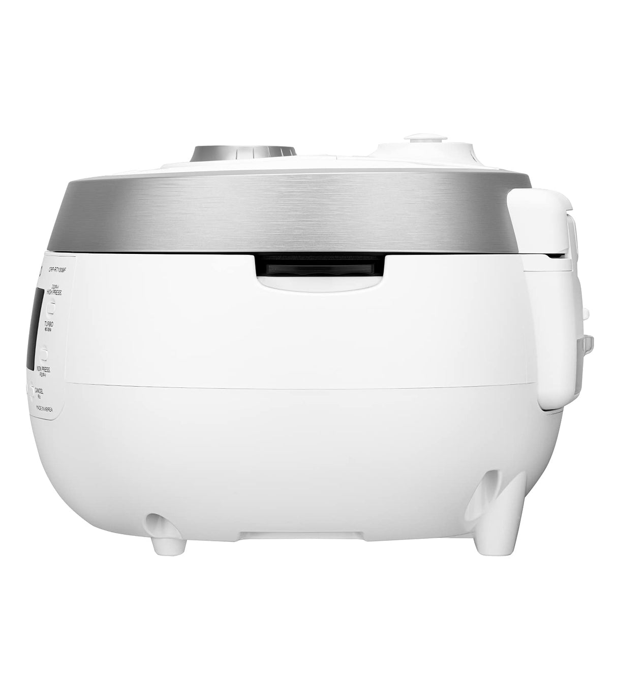 CUCKOO CRP-RT1008F - Arrocera a presión de vapor digital, 1150 W, 1,8 litros, 10 tazas, color blanco