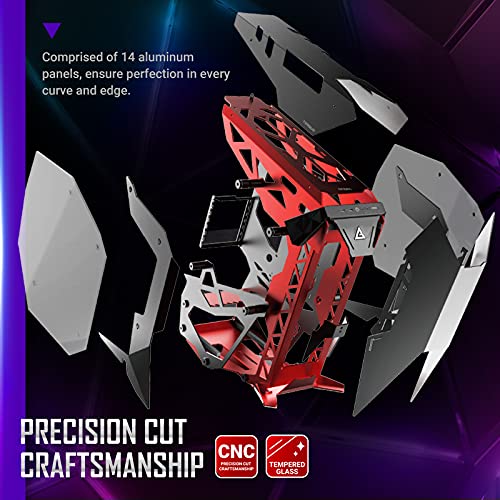 Antec Torque Computer Case Midi-Tower - Caja de Ordenador (PC, Aluminio, Negro, Rojo, ATX,EATX,ITX,Micro ATX, Juego)