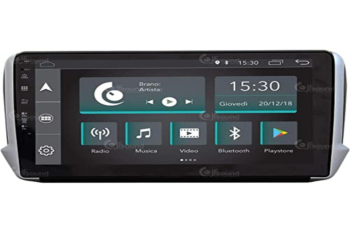 Jf Sound car audio system Radio de Coche Personalizada Peugeot 2008 208 Android Dab GPS Bluetooth WiFi USB Full HD Touchscreen Display 9”