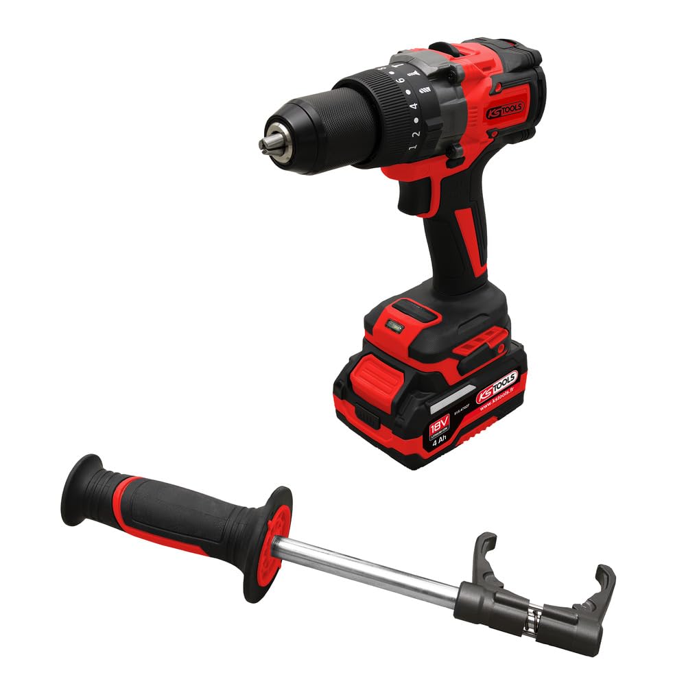 KS Tools 515.4730F - Taladro atornillador con batería (18 V, 1,6 kg, sin batería)