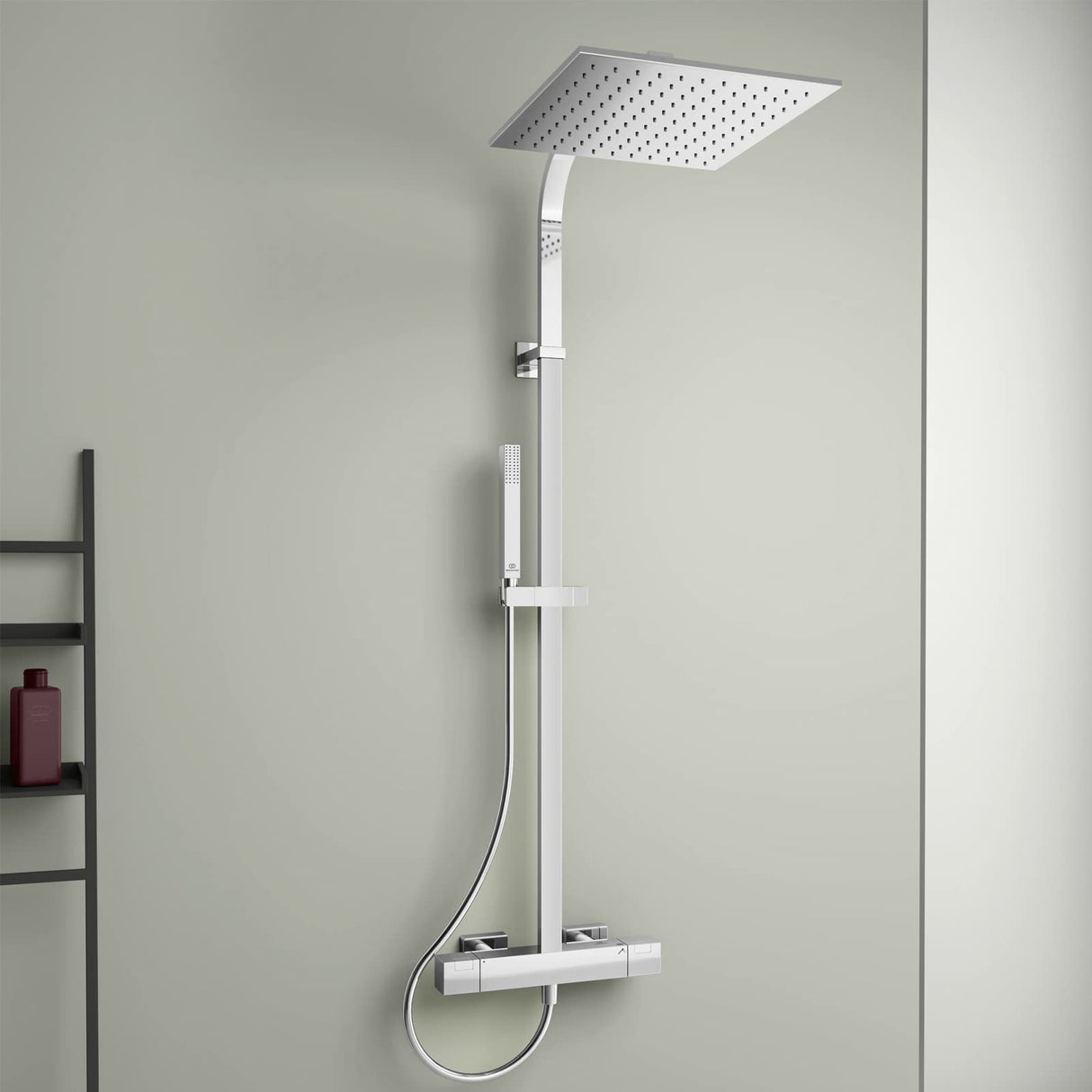 Ideal Standard A7542AA Sistema de Ducha, Cromo, 300 x 300mm