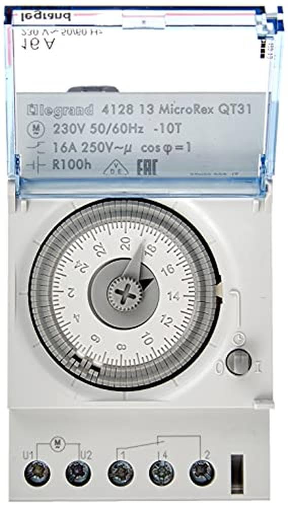 Interruptor Horario analogico Legrand 412813 Con reserva