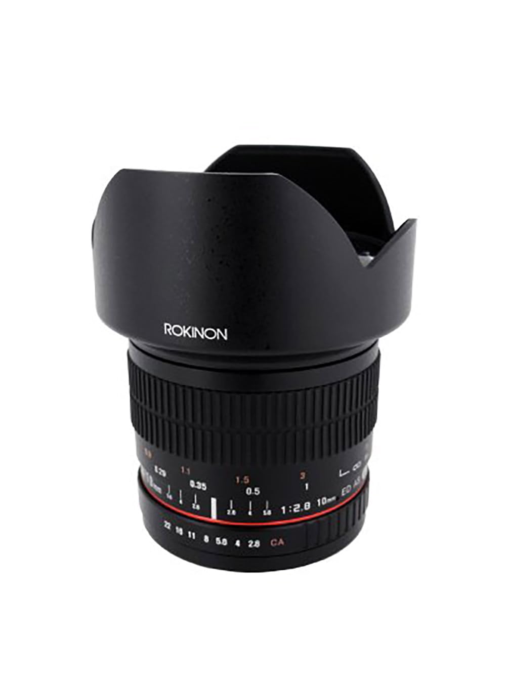 Rokinon Lente Ultra Gran Angular de 10 mm F2.8 ED AS NCS CS para cámaras Digitales Olympus y Panasonic Micro 4/3 (MFT) (10M-MFT), Color Negro