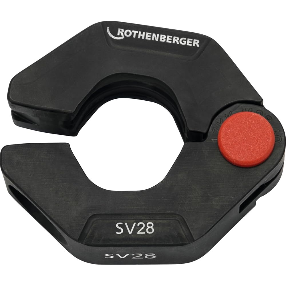 ROTHENBERGER Anillo de prensado, contorno de mordazas de presión SV, diámetro de 28 mm de diámetro | 1000003878 | Anillo de presión, sistemas de tuberías, prensas, prensa de herramientas industriales