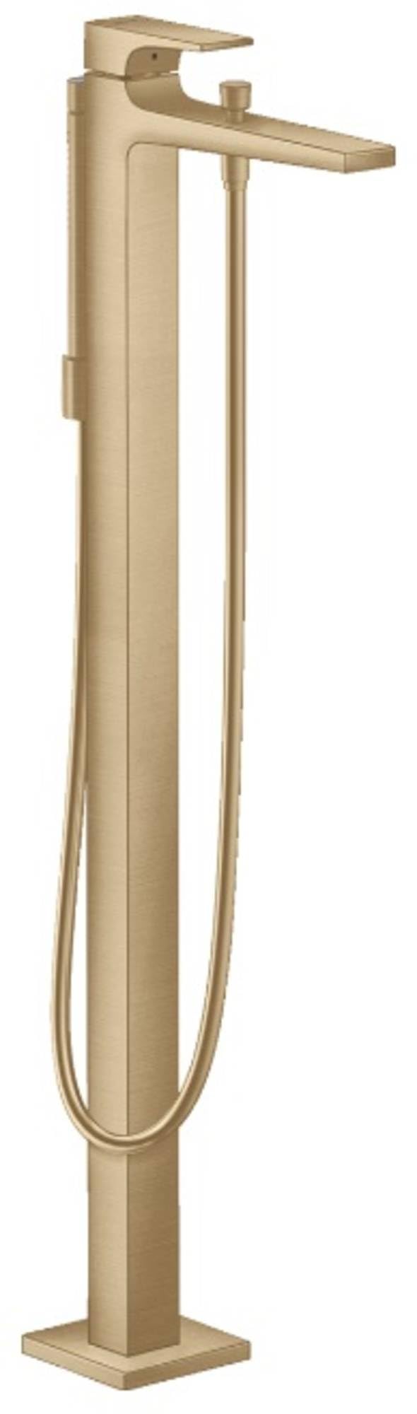 hansgrohe Metropol 32532140 - Grifo monomando para bañera (latón cepillado)