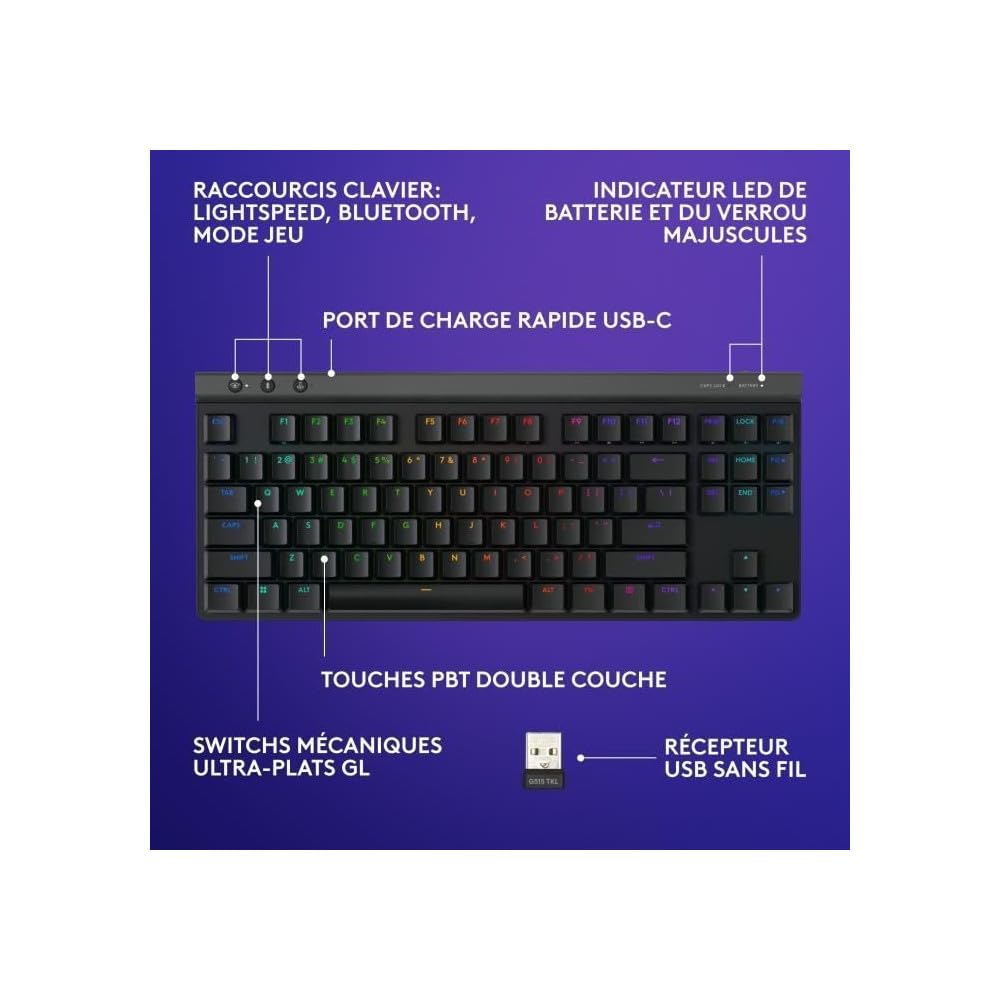 Logitech G G515 Lightspeed TKL - AZERTY