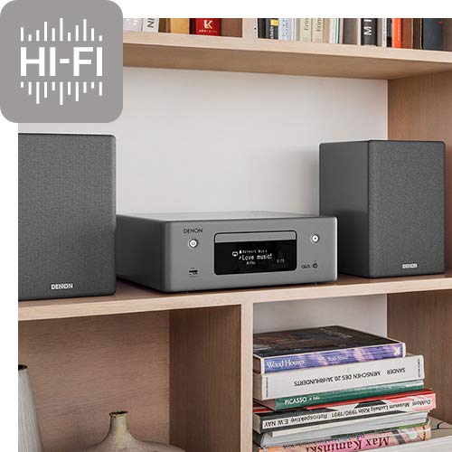 Denon Ceol/N10 - Microcadena con conexión en red, color gris