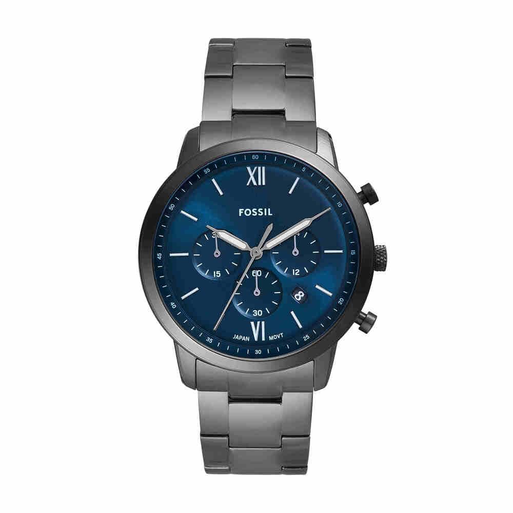 Fossil Reloj Analógico para Hombre de Cuarzo con Correa en Acero Inoxidable FS6111