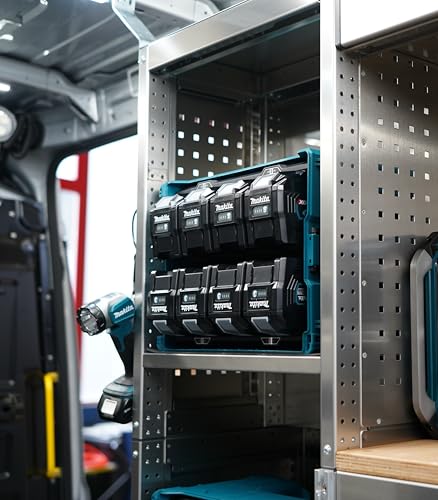 Makita XGT 1914U3-7 BCC01 - Maletín de Carga para batería (40 V, máx. 8 Ranuras), Color Negro