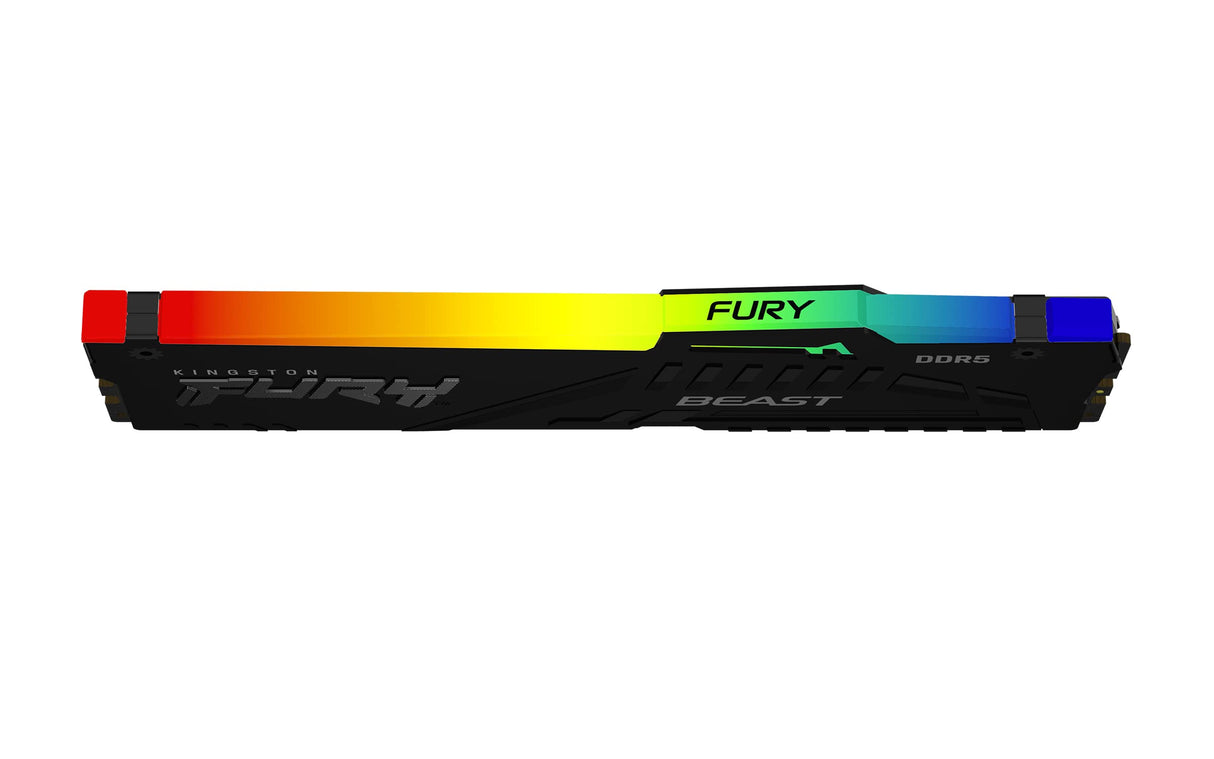 Kingston Fury Beast Negro RGB 64GB 5600MT/s DDR5 CL36 DIMM Memoria Gamer para Ordenadores de sobremesa Módulo único AMD Expo/Intel XMP - KF556C36BBEA-64