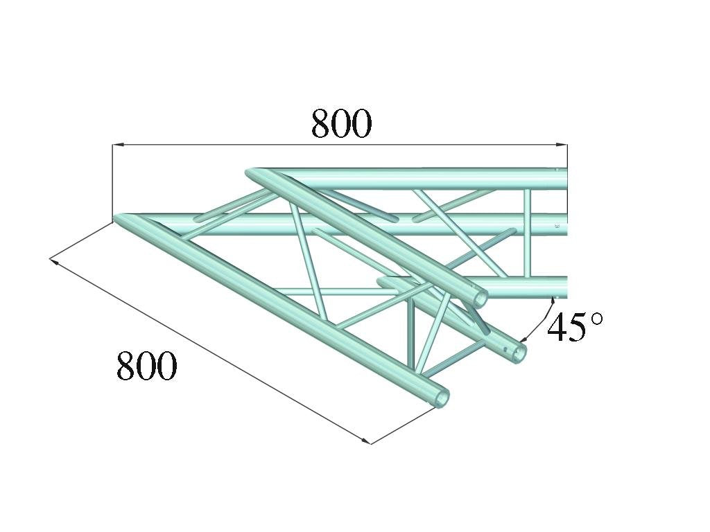 Alutruss - Bloqueo kitparisien dq3-pac19 2-camino nordstaden 45°