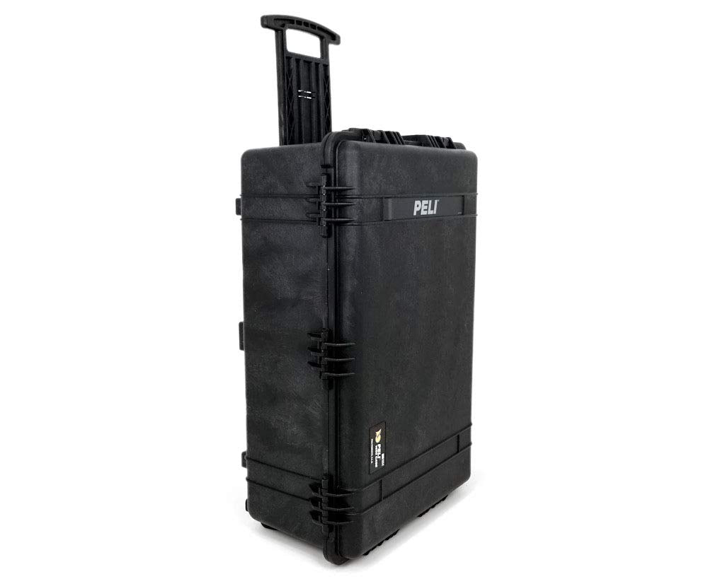 PELI 1650 Maleta Trolley para Equipos fotográficos y Drones, IP67 estanca e Impermeable al Polvo, 86L de Capacidad, Fabricada en Alemania, sin Espuma, Color Negro