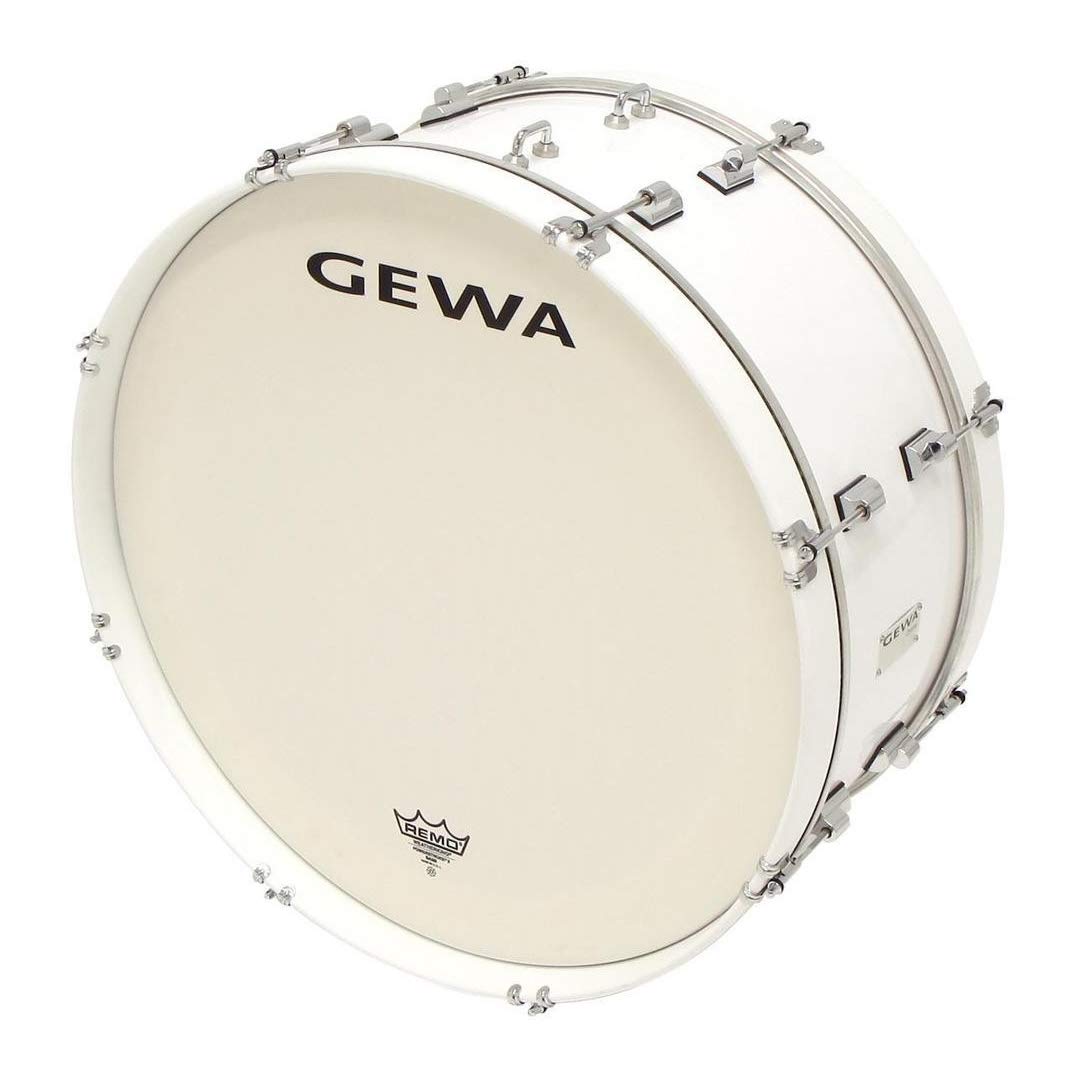 Gewa 892227 Tambores de Marcha Bombos 26 X 14", Blanco