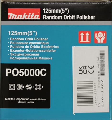 Makita PO5000C, Pulidora excéntrica (900 W, 230 V)