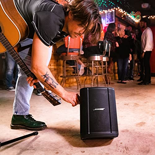 Bose S1 Pro+ Sistema Todo en uno de Altavoz Bluetooth Inalámbrico, portátil y de Alta Potencia, Negro