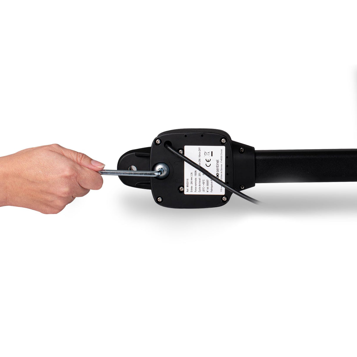 SCS Sentinel, MVE0116, Motorización 24V con Cilindros para Cancela batiente 4M/300kgs, 2 mandos a Distancia de 2 Canales, Compatible con Madera, Aluminio, Hierro, PVC Reforzado, SimplyOpen 1+