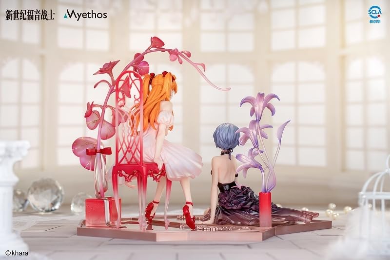 Myethos Evangelion - Estatua de PVC 1/7 Rei Ayanami y Asuka Shikinami Langley: Whisper of Flower Ver. Set