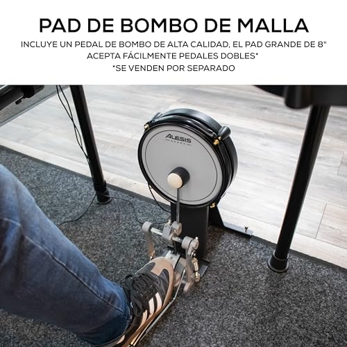 Alesis Command Mesh SE Kit Set de Batería Electrónica, Parches de Malla Doble Zona, Conexiones MIDI USB, 600 Sonidos Batería Eléctrica y Acústica