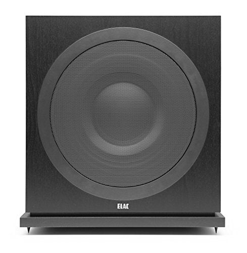 ELAC Debut Subwoofer Sub 3030 - Altavoz Activo para reproducción de música estéreo con Graves Profundos Gracias a su Potente Amplificador, Incluye Control por aplicación, 1000 W, decoración en Negro