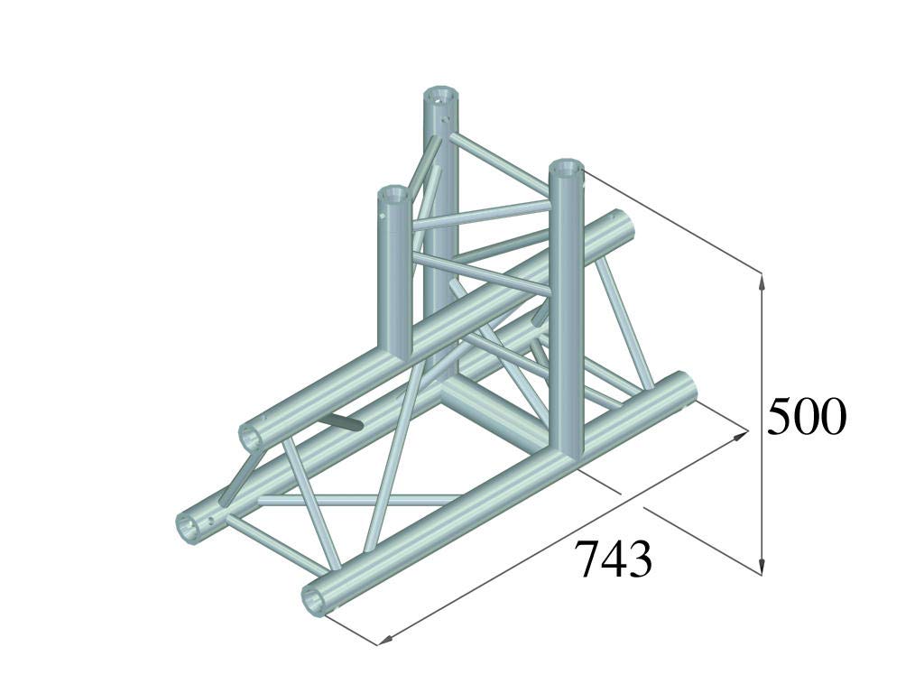 TRILOCK 6082AT-37 de 3 vías pieza en T
