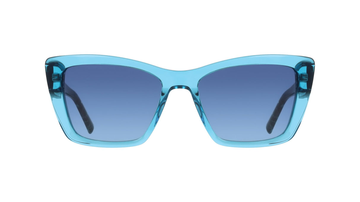 DKNY Dk554s Gafas de Sol, Crystal Turquoise, 54-140-17 Unisex Adulto