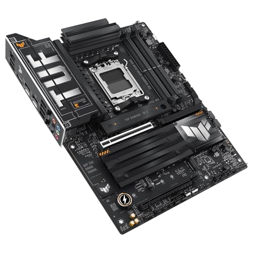 ASUS TUF Gaming X870-PLUS WiFi - Placa Base AMD ATX, 16+2+1(80A) etapas de Potencia, DDR5, PCIe 5.0 Compatible con GPU de última generación, 4X M.2, WiFi 7, USB4, USB 20 Gbps con PD Fast Charge