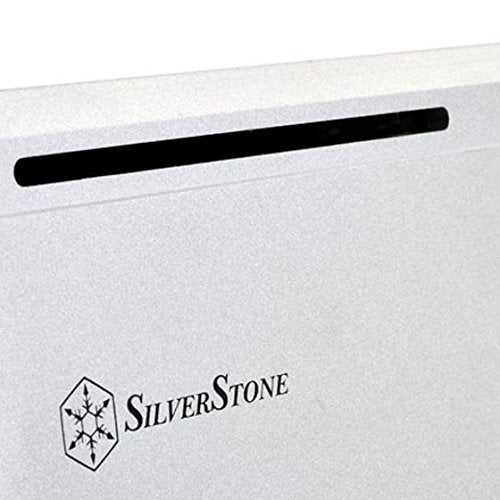 SilverStone SST-FTZ01S - Carcasa de Ordenador Fortress Mini-ITX para Juegos de Alto Rendimiento, Plata