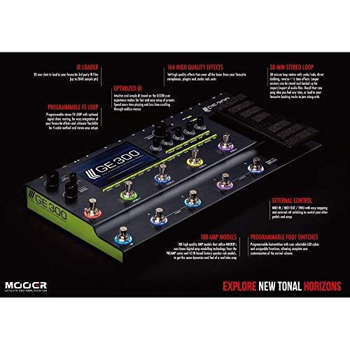 Mooer GE300 Amp - Procesador de guitarra multiefecto