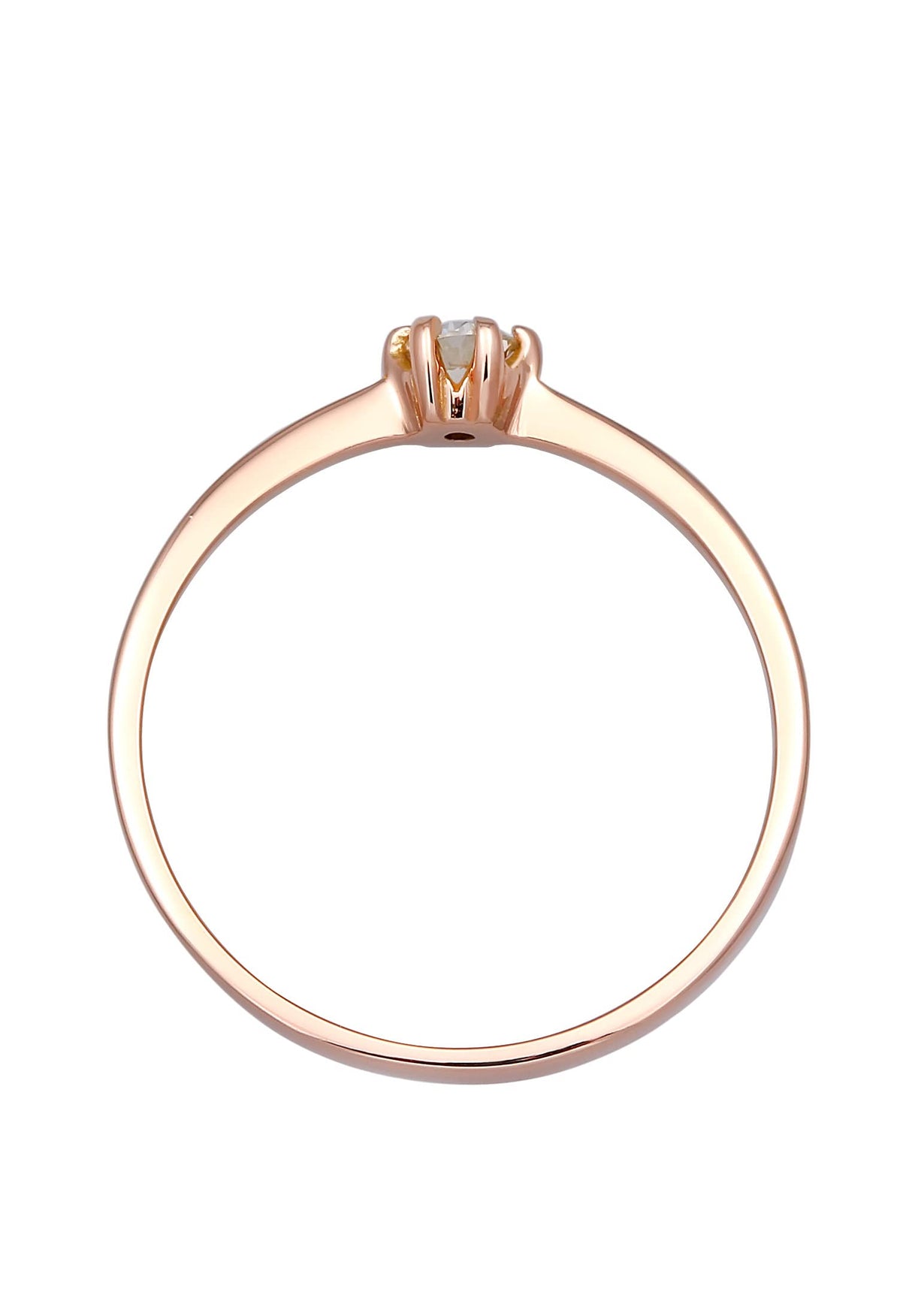 Elli Anillos Solitär Verlobung Diamant (0.11 ct.) 750 Roségold