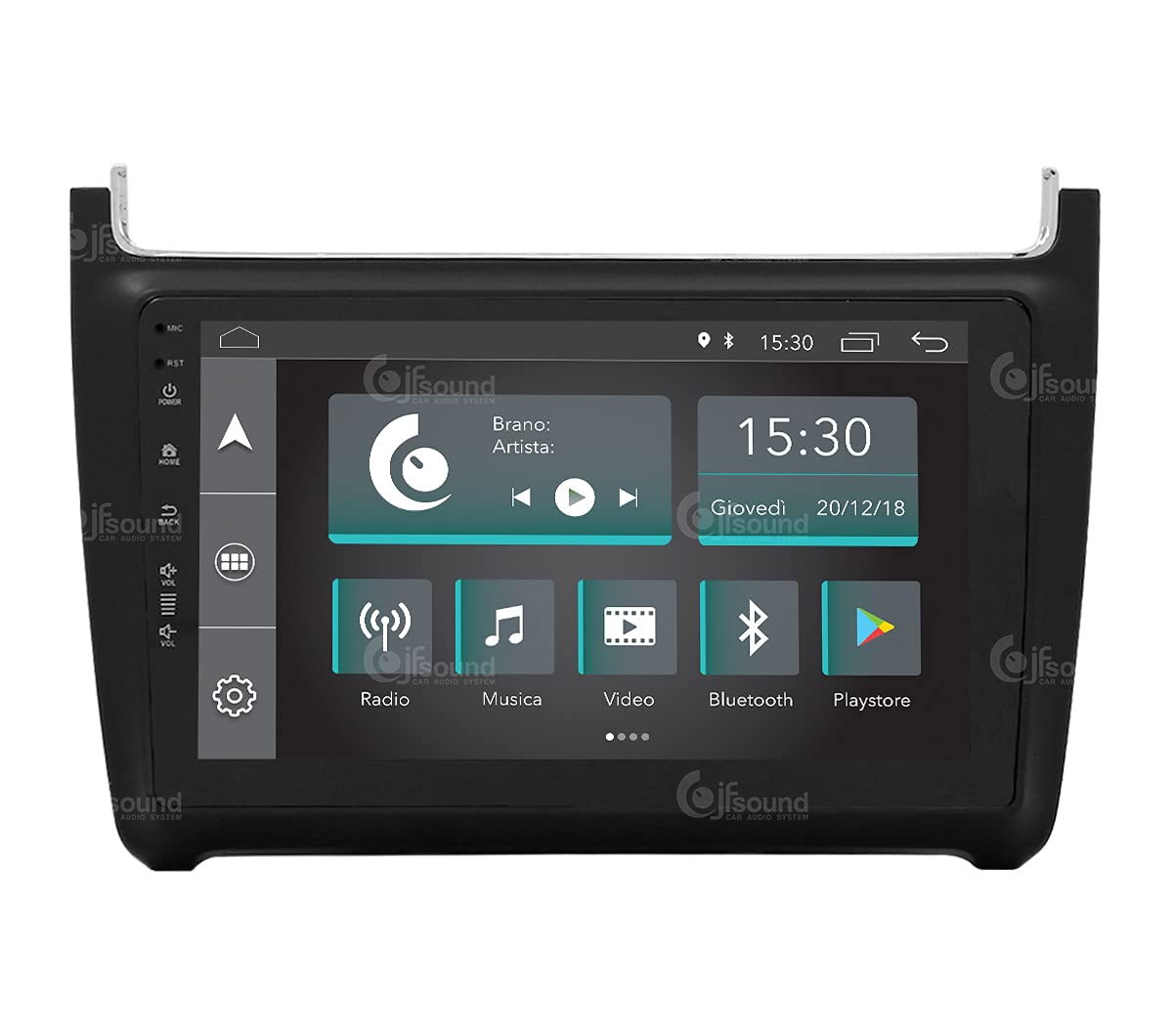 Autorradio de Ajuste Personalizado Compatible con Volkswagen Polo Android GPS Bluetooth WiFi Dab USB Pantalla táctil Full HD 9
