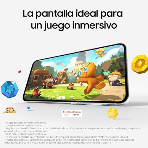Samsung Galaxy A56 5G 128GB, Teléfono Móvil, 8GB RAM, 50MP Cámara, Gris, Garantía del Fabricante 3 Años + 1 Año Extra