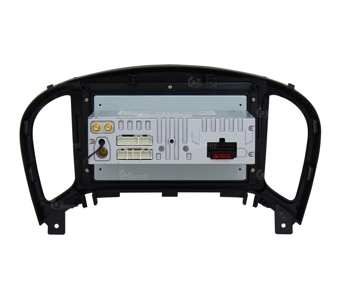 Jf Sound car audio system JF-037NJA-XDAB Autorradio de Ajuste Personalizado Compatible con Nissan Juke Android GPS Bluetooth WiFi Dab USB Pantalla táctil Full HD 9", Negro