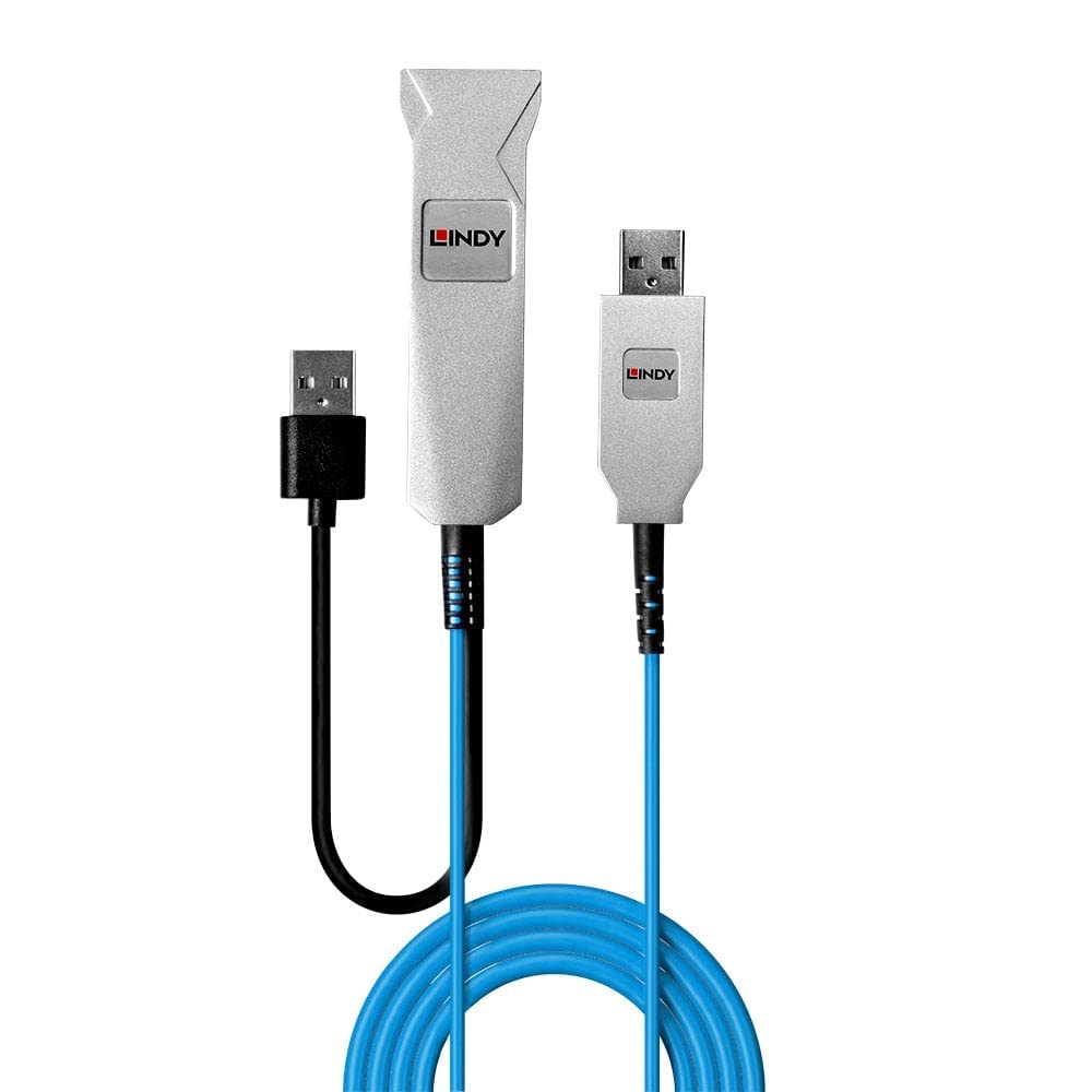 LINDY 43346 Cable USB 3.0 de fibra óptica de 100 m