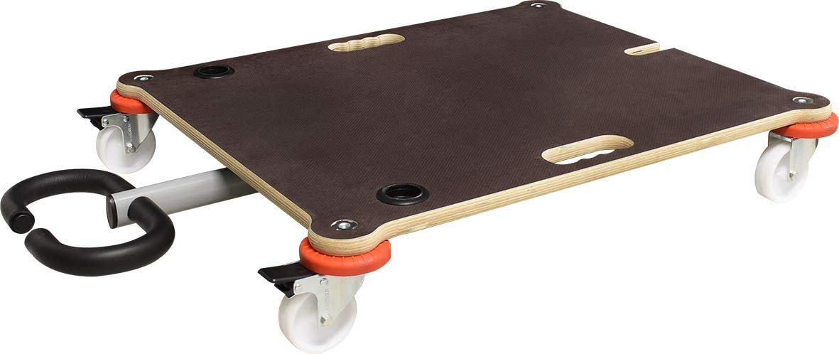 WAGNER Carro de Transporte/apilamiento MM 1377-70 x 60 cm - para apilar sillas, Capacidad de Carga de 200 kg, Ahorro de Espacio, Protege la Pared, Antideslizante, con Barra de tracción - 20137701