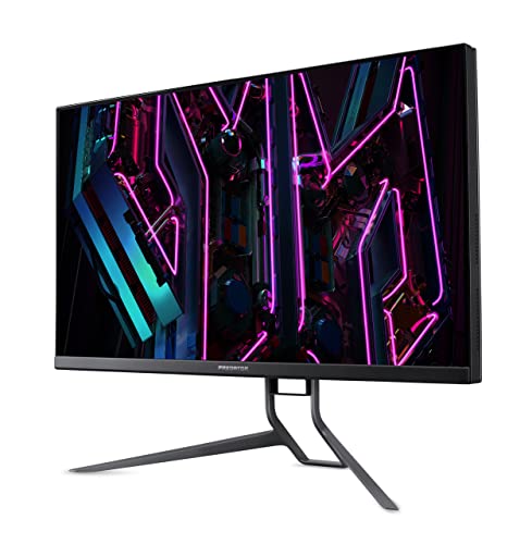 Acer Predator X32 FP Monitor para Juegos - 4K UHD, 160 Hz, USB-C Quantum-Dot, Höhenverstellung, Lautsprecher, USB-Hub