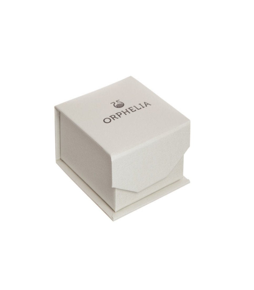 Orphelia Mujer 18 k (750) oro blanco redondo blanco diamante