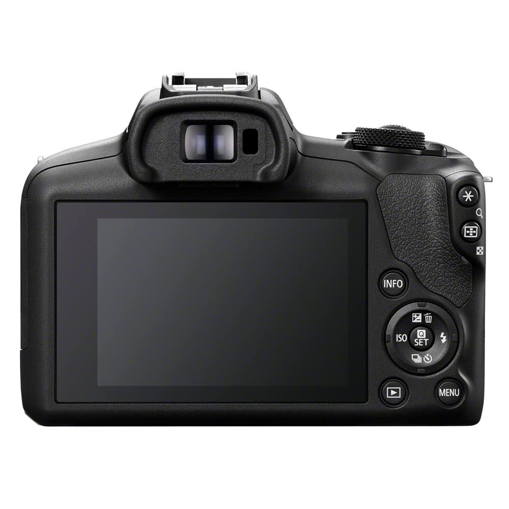 CANON EOS R100 Cámara Mirrorless + Objetivo RF-S 18-45 mm F4.5-6.3 IS STM, Cámara Evil APS-C (24,1 MP) -4 EV, Vídeo 4K 25 fps, Dual Pixel CMOS AF, Wi-Fi y Bluetooth, Negro