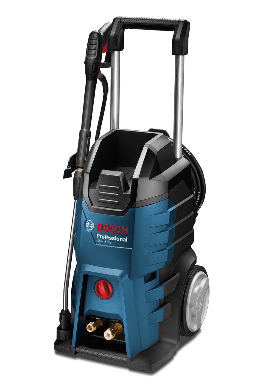 Bosch Professional GHP 5-55 - Hidrolimpiadora de alta presión (130 bares, 520 l/h, lanza 3 en 1)