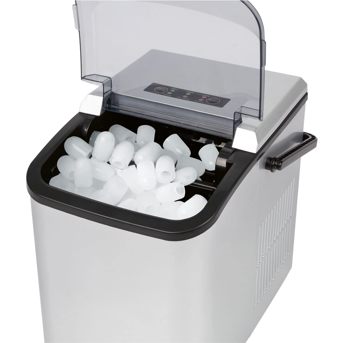Clatronic EWB 3785 Machine à glaçon portable 12 kg/24h 105 W Noir, Argent