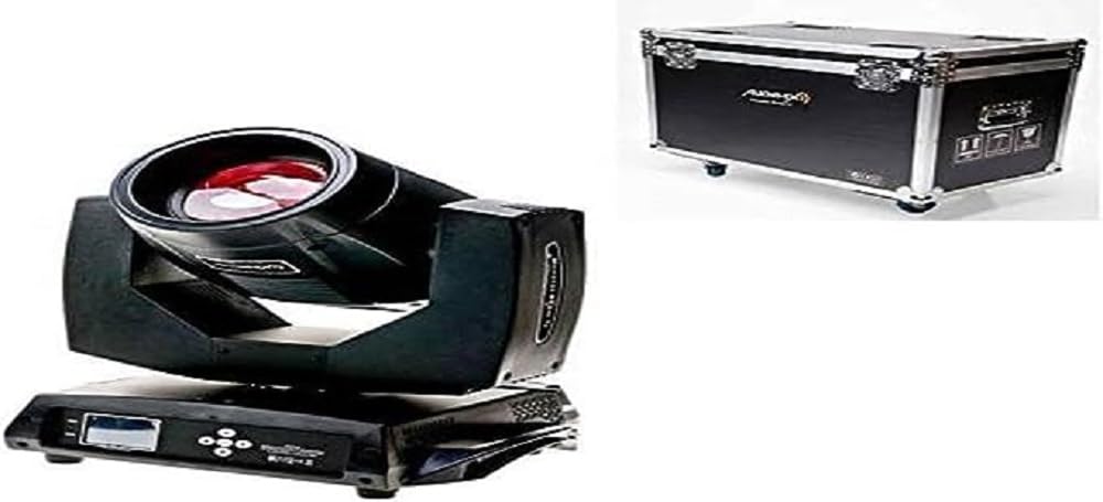 Audibax Monster Beam 7R2-2 Cabezas Móviles para Discoteca - Focos Profesionales de 20 Canales - Luz de Descarga OSRAM Sirius de 230W - Incluye Maleta de Transporte - Configuración Beam o Wash