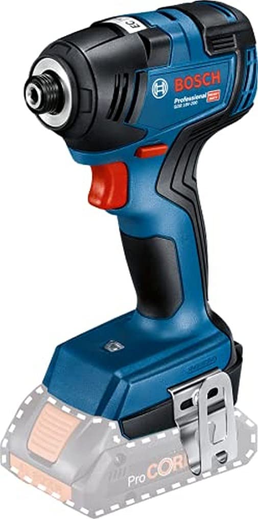 Bosch Professional 18V System GDR 18V-200 - Atornillador de impacto a batería (Brushless, 200 Nm, tornillos Ø M6 - M16, sin batería, en caja)