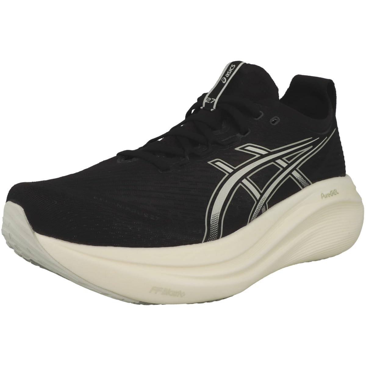 ASICS Gel-Nimbus 27, Sneaker Hombre, Black/Lake Grey, 43.5 EU